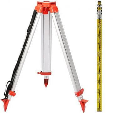 VEVOR Set laserske razine rotacijski zeleni laser domet 500 m stalak 1.65 m štap 5 m