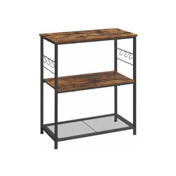 Songmics Kuhinjska polica 80x40x90 cm smeđa