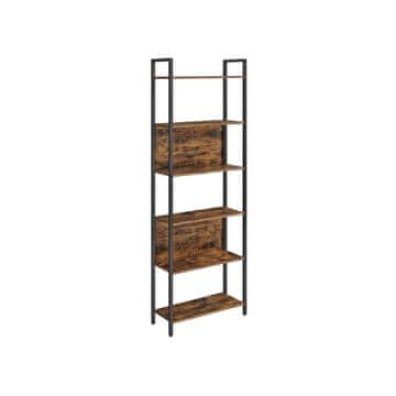 Songmics Knjigovnica 60x24x186 cm smeđa