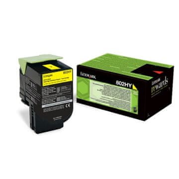 Lexmark 80C2HYE HC žuti, originalni toner