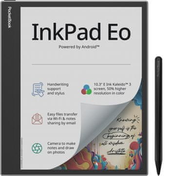 PocketBook PocketBook InkPad Eo e-čitač 16,3 cm (6,4") 64 GB Wi-Fi siva/crna