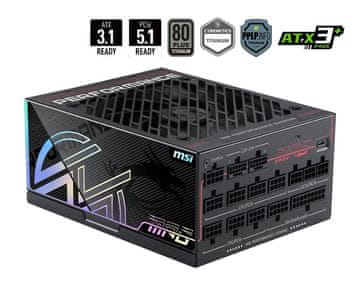 MSI MSI MPG Ai1300TS PCIE5 napajanje 1300 W ATX, crna