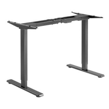 Powerton Okvir stola WPESD1B, električno podesiva visina, raspon 500 mm, sustav protiv sudara, crni, nosivost 100 kg