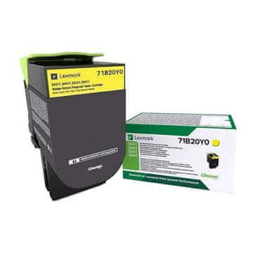 Lexmark 71B20Y0 LC žuti, originalni toner