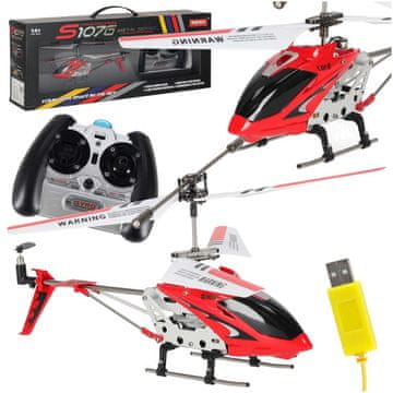 Luniks RC helikopter na daljinsko upravljanje SYMA S107G – GYRO stabilizacija, crveni