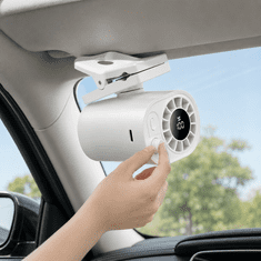 JOIRIDE® Tihi punjivi ventilator sa štipaljkom, 100 brzina, 360° rotacija, digitalni zaslon i snažna baterija | CLIPBREEZ
