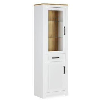 Homestyle4U Visoki ormarić, 64x199,5x41 cm, bijela, spremište