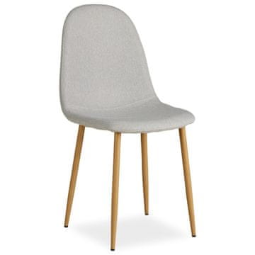 Homestyle4U Stolica za blagovaonicu, 44x88x45.5 cm, siva