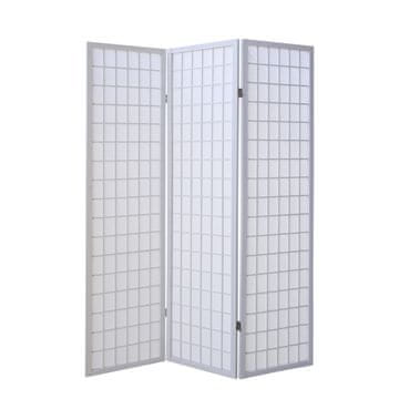 Homestyle4U Pregrada za prostor, 3 panela Shoji, 175x132x2,2 cm, bijela