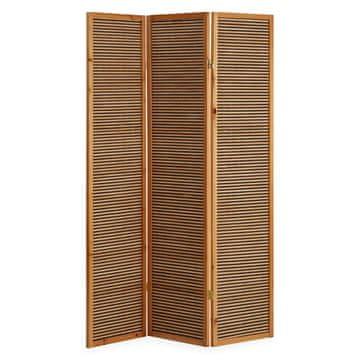 Homestyle4U Pregrada za prostor, 3 panela, 132x2,2x175 cm, smeđa