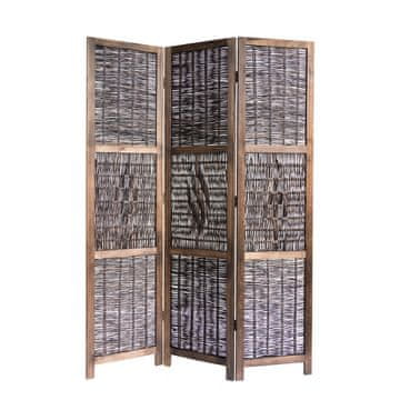 Homestyle4U Pregrada za prostor, 3 panela, 120x2x170 cm, smeđa