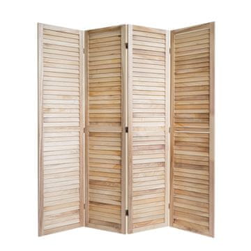 Homestyle4U Pregrada za prostor, 4 panela, 160x2x170 cm, smeđa