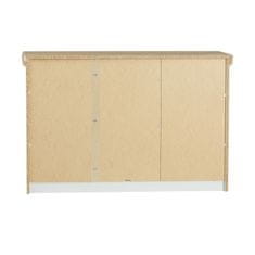 Homestyle4U Komoda, 122,5x82x42 cm, bijela, spremište