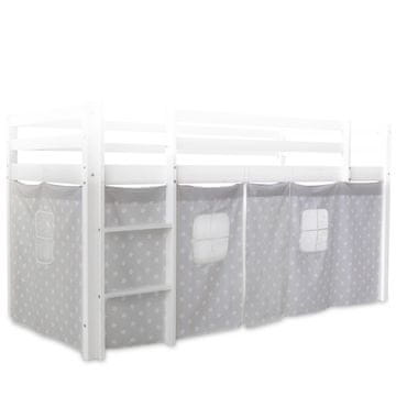 Homestyle4U Zavjesa za krevet, 197x86x75 cm, siva