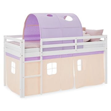Homestyle4U Krevet na kat, 207.5x160x99.5 cm, bijela