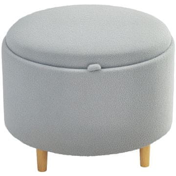 Homestar Tabure s prostorom za pohranu 56x56x42 cm Siva