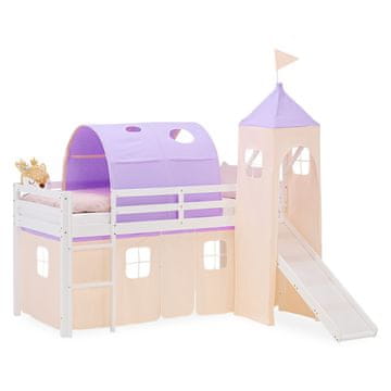 Homestyle4U Krevet na kat, 207.5x228x217.5 cm, bijela