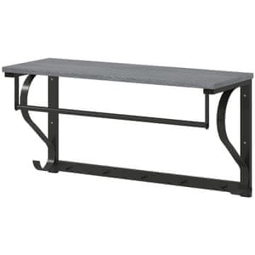 Homestar Zidni vješalica za kapute 70x25x35,4 cm siva