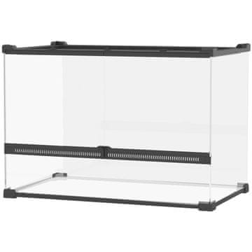Homestar Stakleni terarij 50x30x35 cm Crni