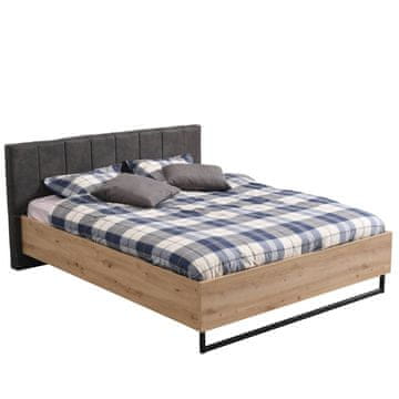 Homestyle4U Krevetni okvir, 197,5x94x212 cm, siva