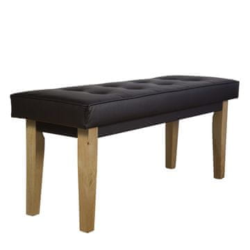 Homestyle4U Klupa, 103x41x47 cm, Smeđa