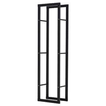 Homestar Držač za drva 40x25x150 cm Crni