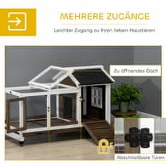 Homestar Kavez za male životinje 108x58x73,5 cm smeđi