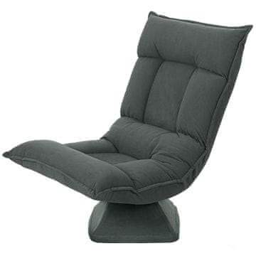 Homestar Podna stolica s rotacijom od 360 stupnjeva 62x70x95 cm tamno siva