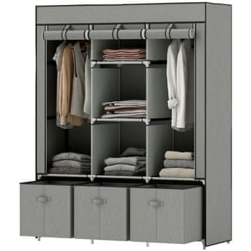 Homestar Ormar 125x43x162,5 cm Sivi