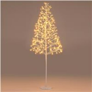 Costway Umjetno božićno drvce 120 cm 240 LED toplo bijelo
