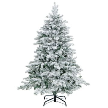 Costway Umjetno božićno drvce 135 cm 757 grana 260 LED svjetala toplo bijele boje s premazom i preklopnim osvjetljenjem