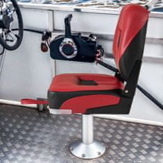 Costway Set od 2 sklopiva ribarska sjedala s niskim naslonom, crvena