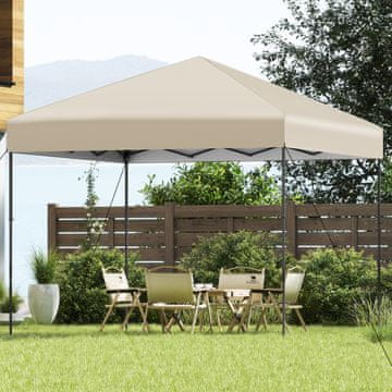 Costway Pop-up Gazebo 3x3 m Bijeli UV50+ Podesive visine s torbom za nošenje