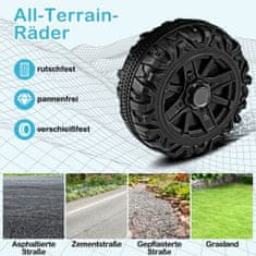 Costway Daljinski upravljani kamion za električno vozilo s off-road kotačima i LED svjetlima bijeli