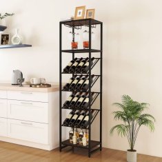Costway Samostojeći stalak za vino s 7 razina