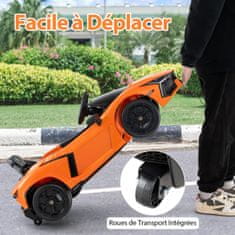 Costway Električni auto Lamborghini Revuelto 12V za djecu s daljinskim upravljačem i hidrauličnim vratima narančasti