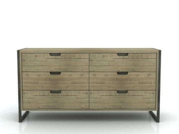 Livin Hill Komoda, FLOB04, 155x80x45 cm, smeđa