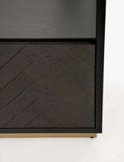 Livin Hill Vitrina, SEV26-2, 100x200x41 cm, crna