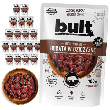 BULT BULT mokra hrana za pse, divljač, vrećica 20x500g