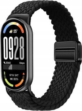 Magnetna narukvica za Xiaomi Mi Smart Band 8/9/10, crna