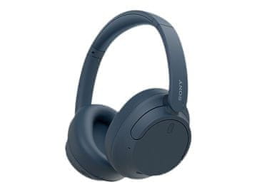 Sony WH-CH720N slušalice pune veličine s mikrofonom, bežične (Bluetooth) i žičane, s aktivnim poništavanjem buke (ANC) i 3,5 mm priključkom, plave.