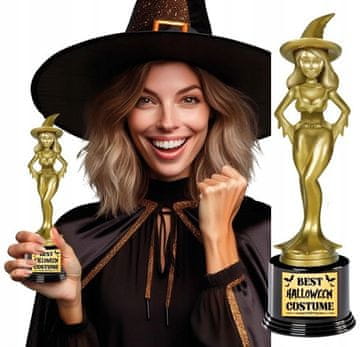 Guirca Puchar trofeum statueta nagrada za najbolji kostim vještice za Halloween