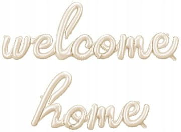 PartyDeco Foil balon Dobrodošli kući WELCOME HOME rođenje djeteta party 335x71cm
