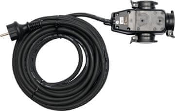 YATO Produžni kabel u gumenom omotaču ip44, 10m, 3g1,5mm s razdjelnikom 3 utičnice YT-8116 YATO