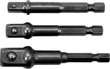 YATO Komplet adapterów sześciokątnych do nasadek 1/4, 3/8, 1/2 / YT-04685 / YATO