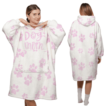 Pokrivač bluza oversize topla debela dvostruka XXL dog mom krzno kb-w40