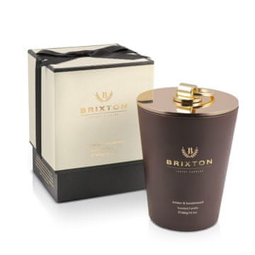 BRIXTON Mirisna svijeća u staklu brixton 400g amber i sandalwood homms