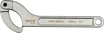 YATO Ključ hakovi s noskom, zglobni 80-120 mm / YT-01673 / YATO