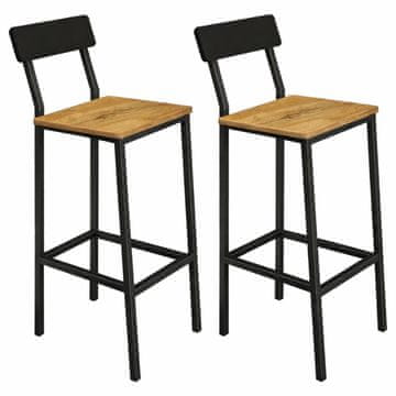 Hoker od masivnog drva, set od 2 komada, 30x40x90 | Begryf