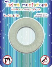 Aliga Prozirna samoljepljiva dvostrana montažna traka 20mm x 1,5